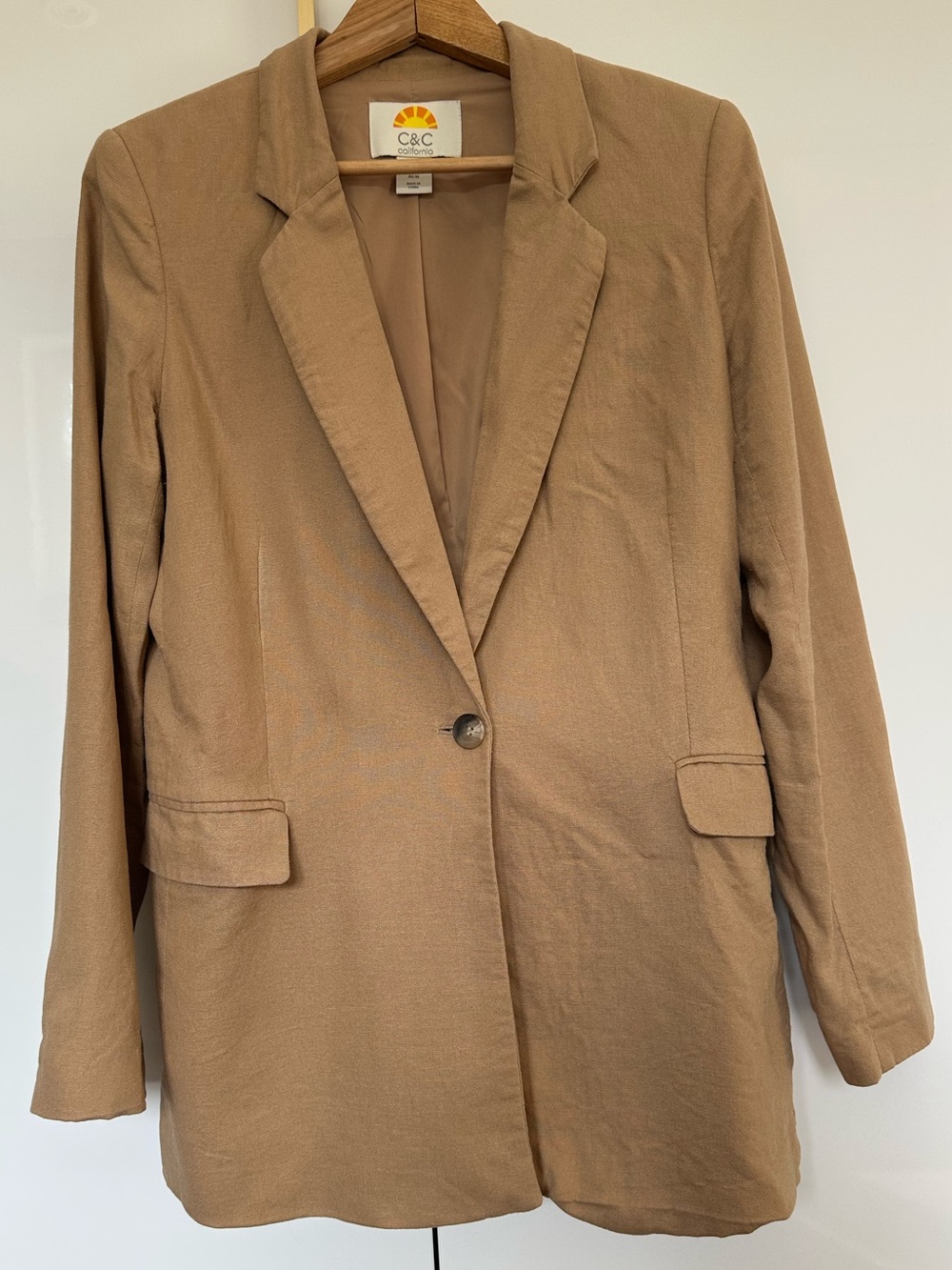 C&C California 100% linen blazer medium